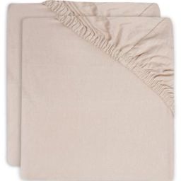 Lot de 2 draps housses de berceau rose pâle (40 x 80 cm)