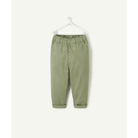 Pantalon relax bébé garçon en denim kaki