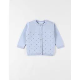 Cardigan En Tricot Fin Bleu