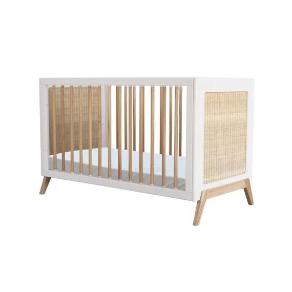 Lit bébé évolutif Marélia 60×120 Neige