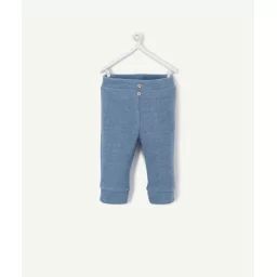 Legging bébé en coton mélangé bleu –  – Soldes