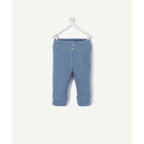 Legging bébé en coton mélangé bleu –  – Soldes