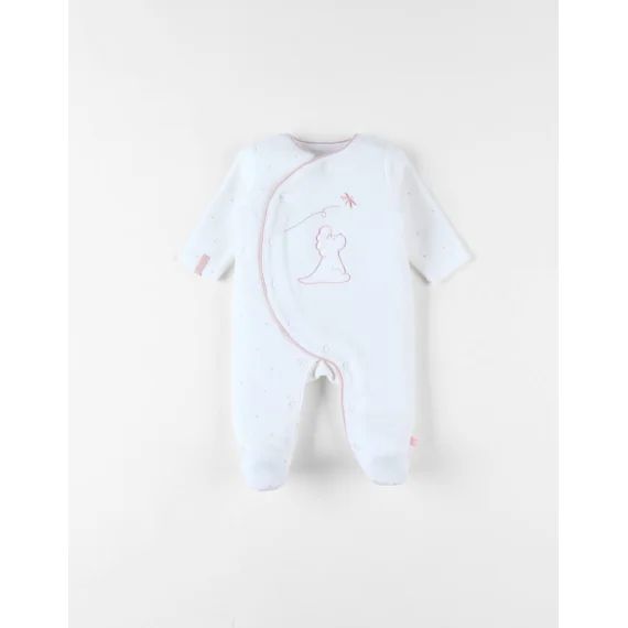 Pyjama 1 Pièce Popsie En Velours Blanc
