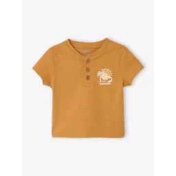 T-shirt bébé garçon imprimé ocre