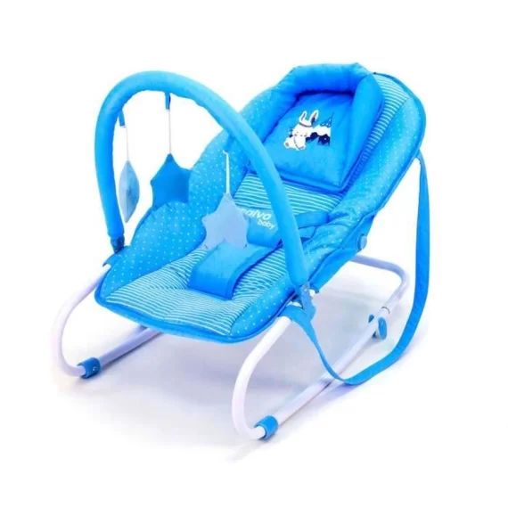 Asalvo – Transat Fluffy Baby Rabbit Tippi Blue blanc