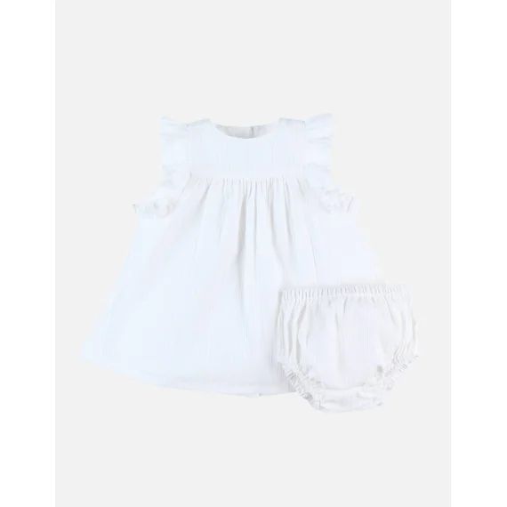 Set Cérémonie Robe + Bloomer Blanc