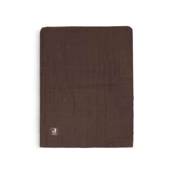 Couverture en coton froissé Chestnut (75 x 100 cm)