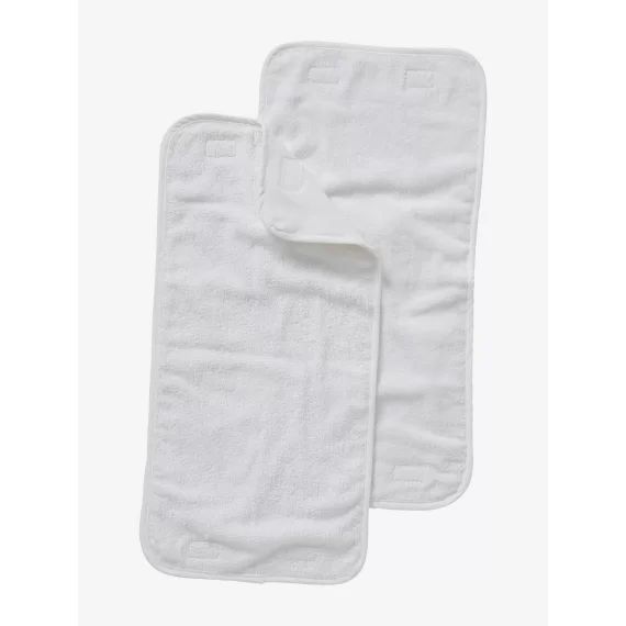 Lot de 2 serviettes de rechange pour tapis à langer nomade blanc