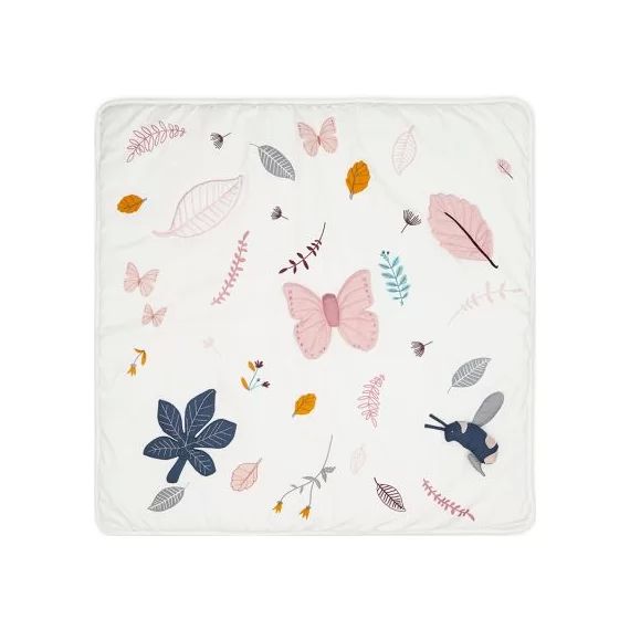 Tapis d&rsquo;éveil Pressed Leaves Rose