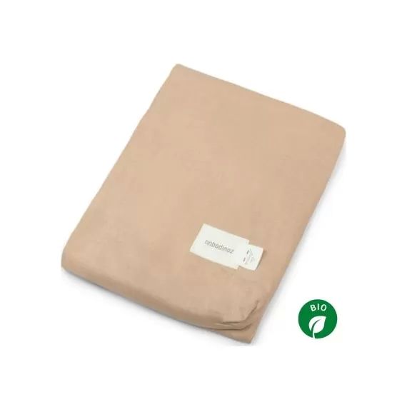 Housse de matelas à langer Lin français sand (50 x 70 cm)