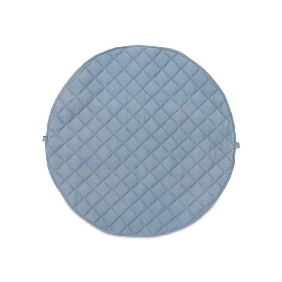 Tapis de jeu nomade 2 en 1 en coton bio Dusty Blue
