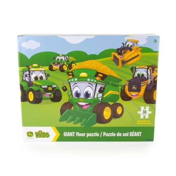 Puzzle de sol géant John Derre vert
