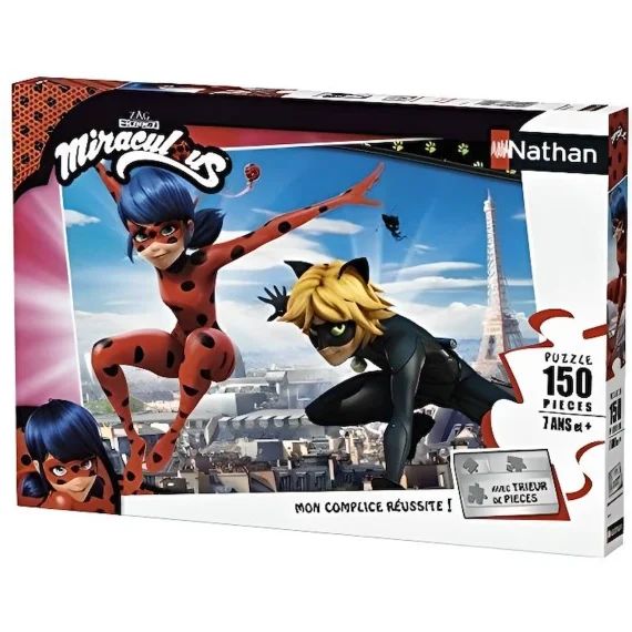 Puzzle – NATHAN – Lady Bug – 150 pièces – Rouge – Dessins animés et BD rouge