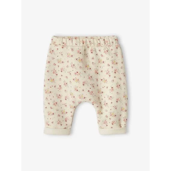 Pantalon naissance en molleton écru