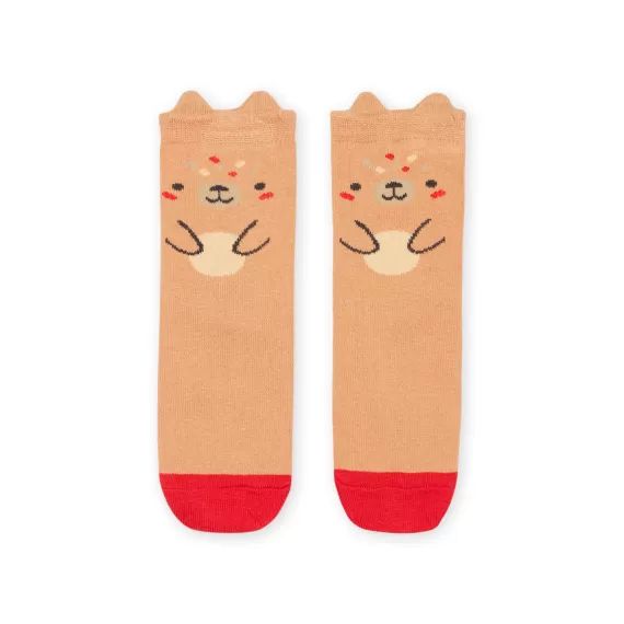 Chaussettes À Animation Ourson – Marron
