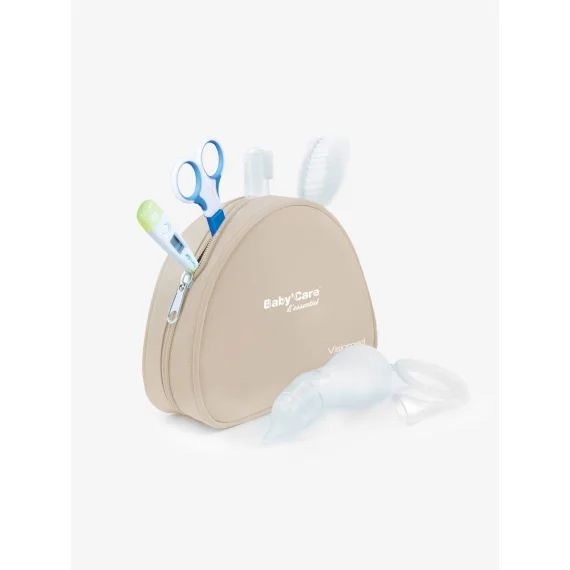 Trousse de soins bébé BIOSYNEX BABY Baby&rsquo;Care L&rsquo;essentiel taupe