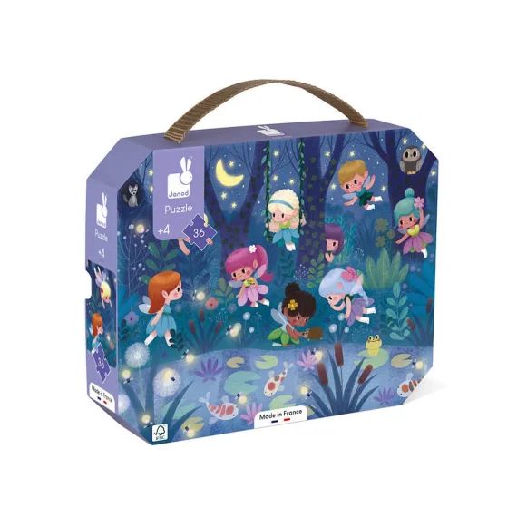 Puzzle Fées Et Nénuphars 36 Pcs Violet