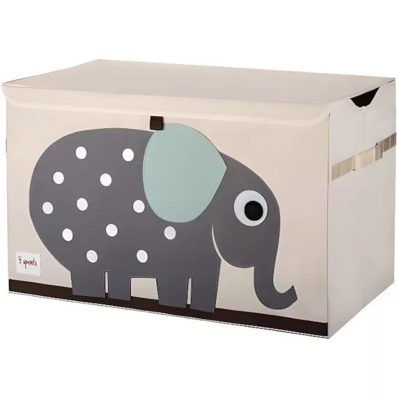 Sac et bac à jouets – Caisse de rangement Elephant gris