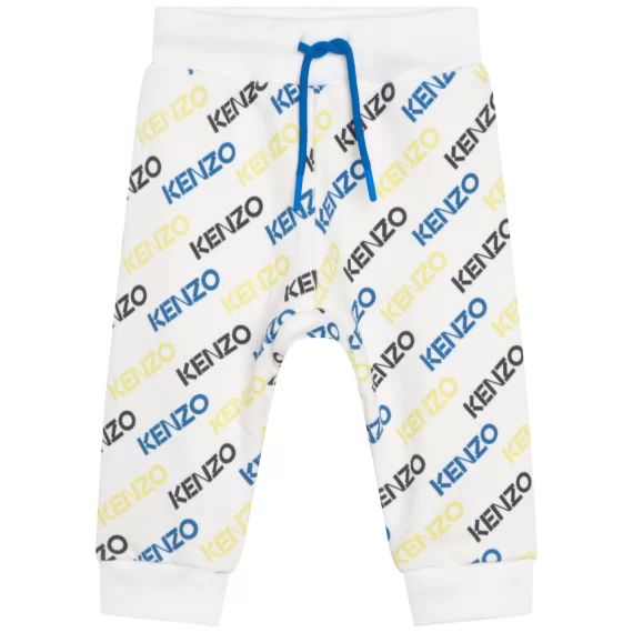 Pantalon de jogging en coton Garçon Blanc