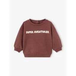 Sweat personnalisable bébé garçon bordeaux
