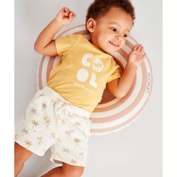 Bermuda bébé garçon matière éponge en fibres recyclées –  – Soldes