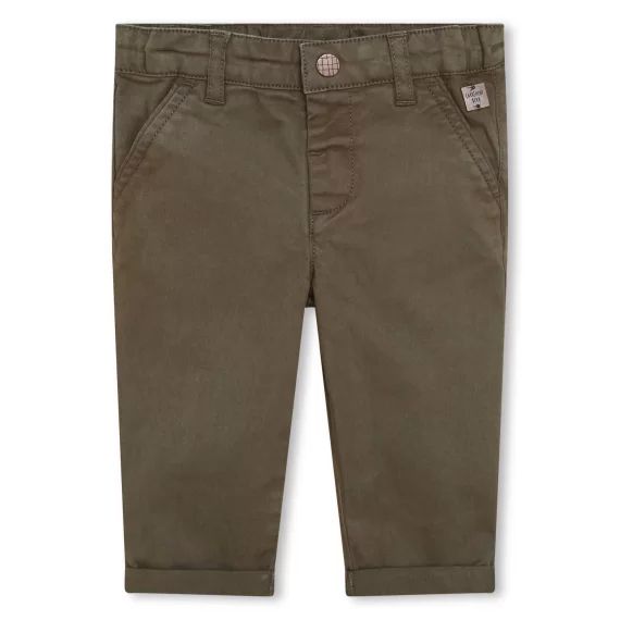 Pantalon chino Garçon Vert