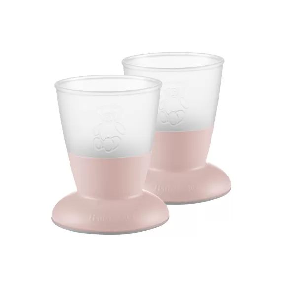 Verre pour Bébé, lot de 2 – Rose pastel