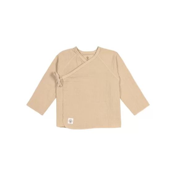 Brassière en mousseline de coton bio GOTS nature (0-2 mois)