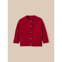 Gilet En Pure Laine Mérinos Rouge