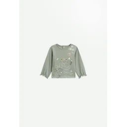T-shirt Bébé Manches Longues Kaki Lily Kaki