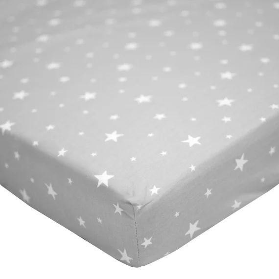 Drap-housse En Coton Stella Gris