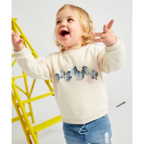 Sweat big dreamer bébé fille en fibres recyclées –  – Soldes