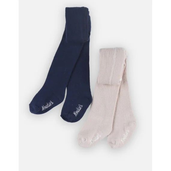 Set De 2 Collants Beige