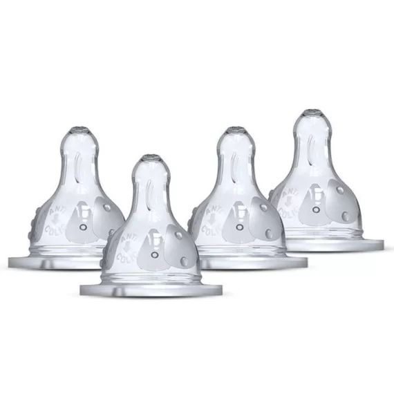 Lot De 4 Tétines Rondes Dodie Initiation – Débit 2 Blanc