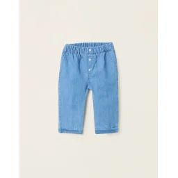 Pantalon En Jean Léger En Coton Bleu Clair