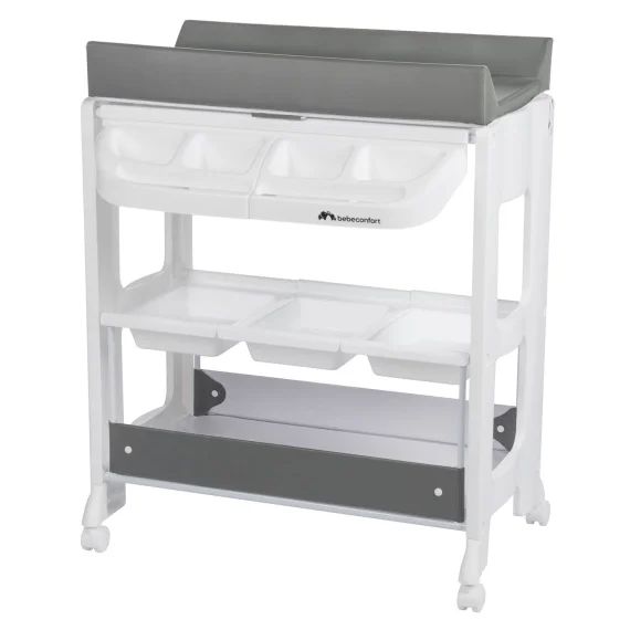 Table À Langer Et Baignoire Bébé 2 En 1 Rosie Mineral Gray