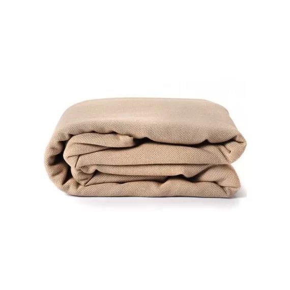 Echarpe de portage tissée en coton bio beige sable (4,60 m)