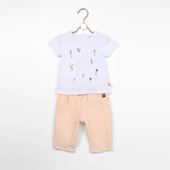 Pantalon Fille Rose