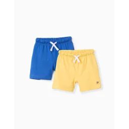 Pack 2 Shorts En Jersey De Coton Jaune