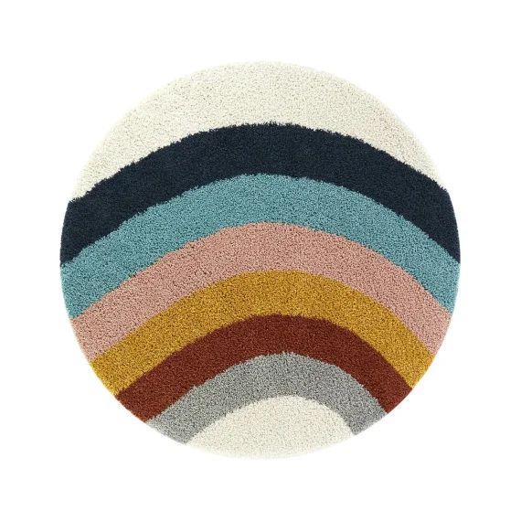 Tapis Enfant Rond Épais Et Confortable Colors Multicolore