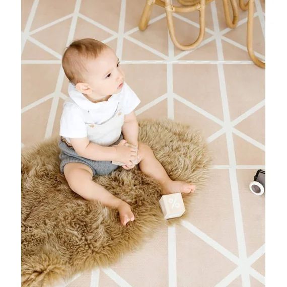 Tapis De Jeu Prettier Puzzle Toddlekind Beige – Taille 120x180cm – Mousse Eco-responsable Eva Beige