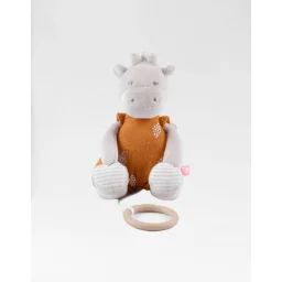 Peluche mini musicale – NOUKIE&rsquo;S – Tiga Stegi Ops – Beige – Pour bébé beige