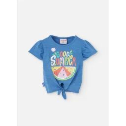 T-shirt Tricot Flame Bleu