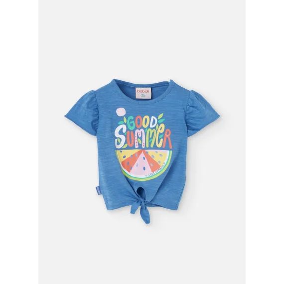 T-shirt Tricot Flame Bleu