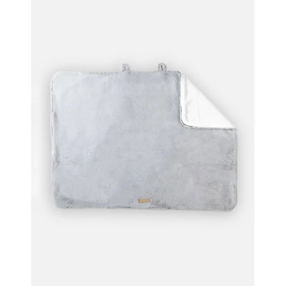 Couverture 75×100 cm en fausse fourrure gris