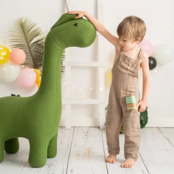 Peluche Dinosaure Vert Maxi Amigurumis