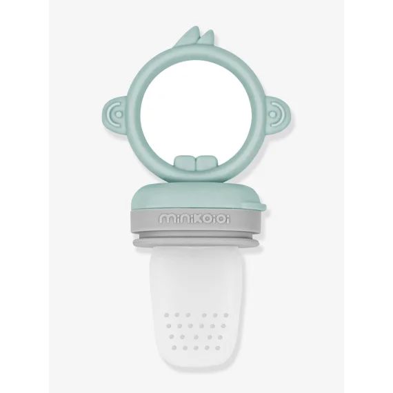Grignoteur MINIKOIOI Baby Pulp en silicone tilleul/gris
