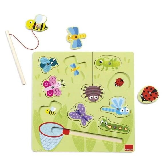 Puzzle En Bois Magnétique – Goula – Petites Bêtes – 10 Pièces – Enfant – Multicolore Vert