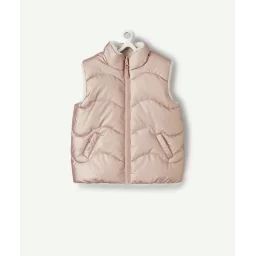 Doudoune réversible bébé fille rose et sherpa –  – Soldes