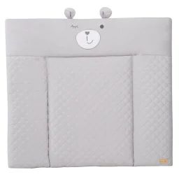 Matelas À Langer Déperlant À Tête D&rsquo;ourson Roba Style Gris Argenté